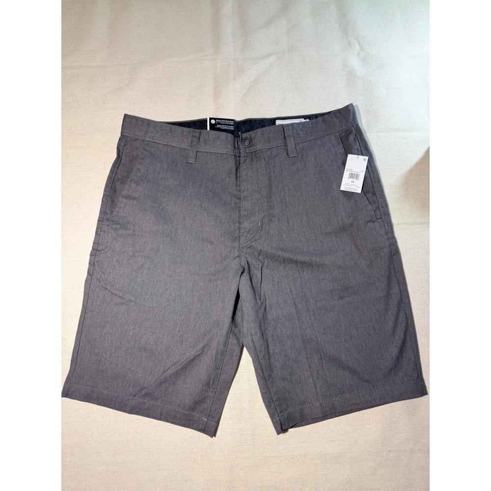 Volcom Frickin Modern Stretch Chino Shorts Charcoal Heather A0912300 Mens 36